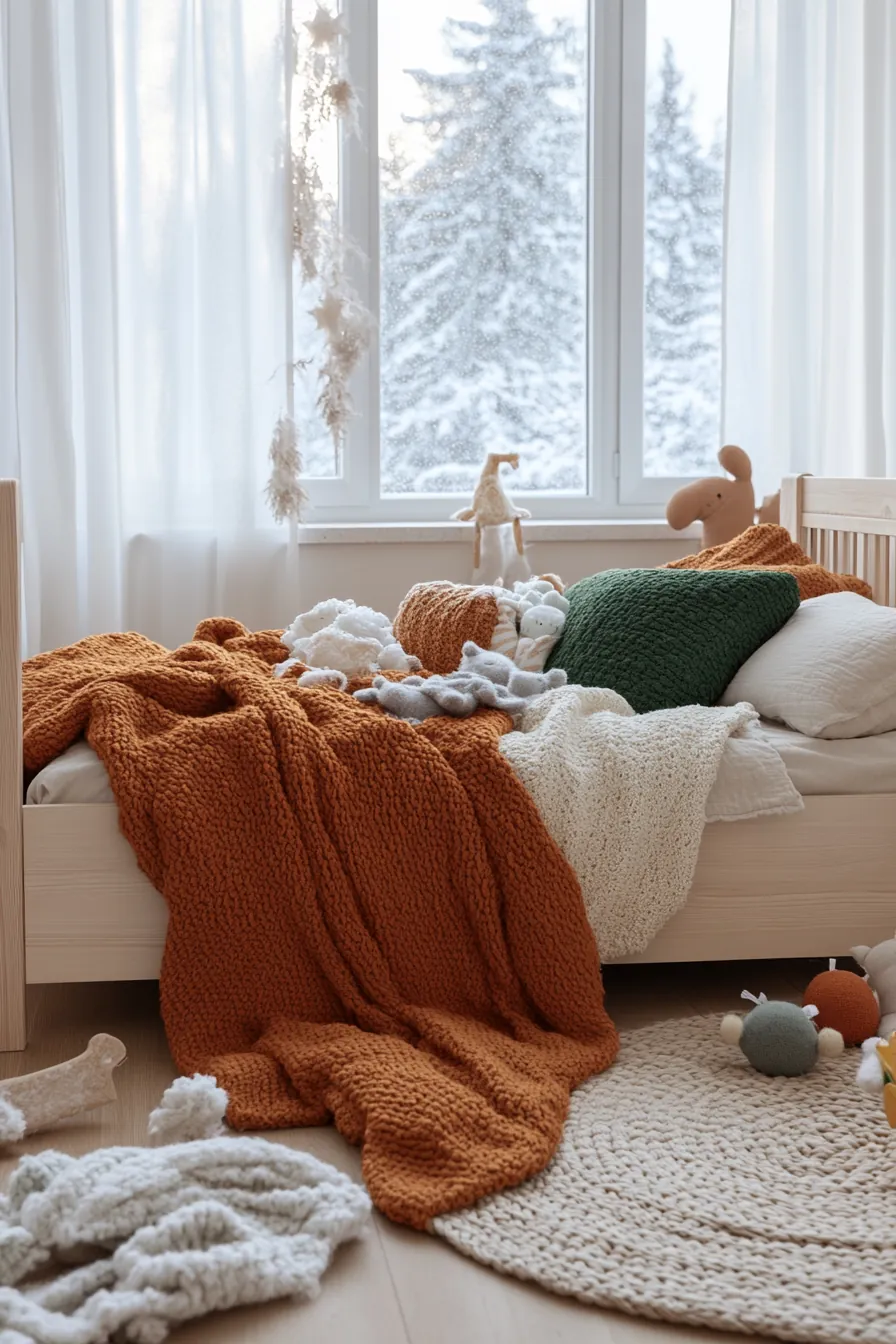 Transform Your Space with Winter Hygge Kids Bedroom Textiles and Soft Layers