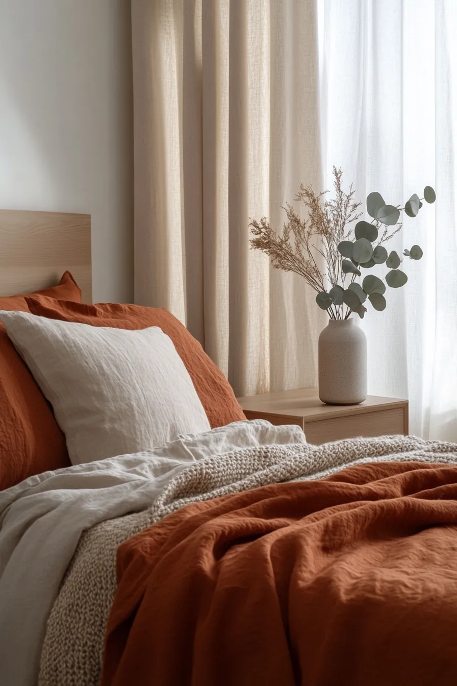 Transform Your Space with a Minimalist Fall Color Palette Bedroom Design