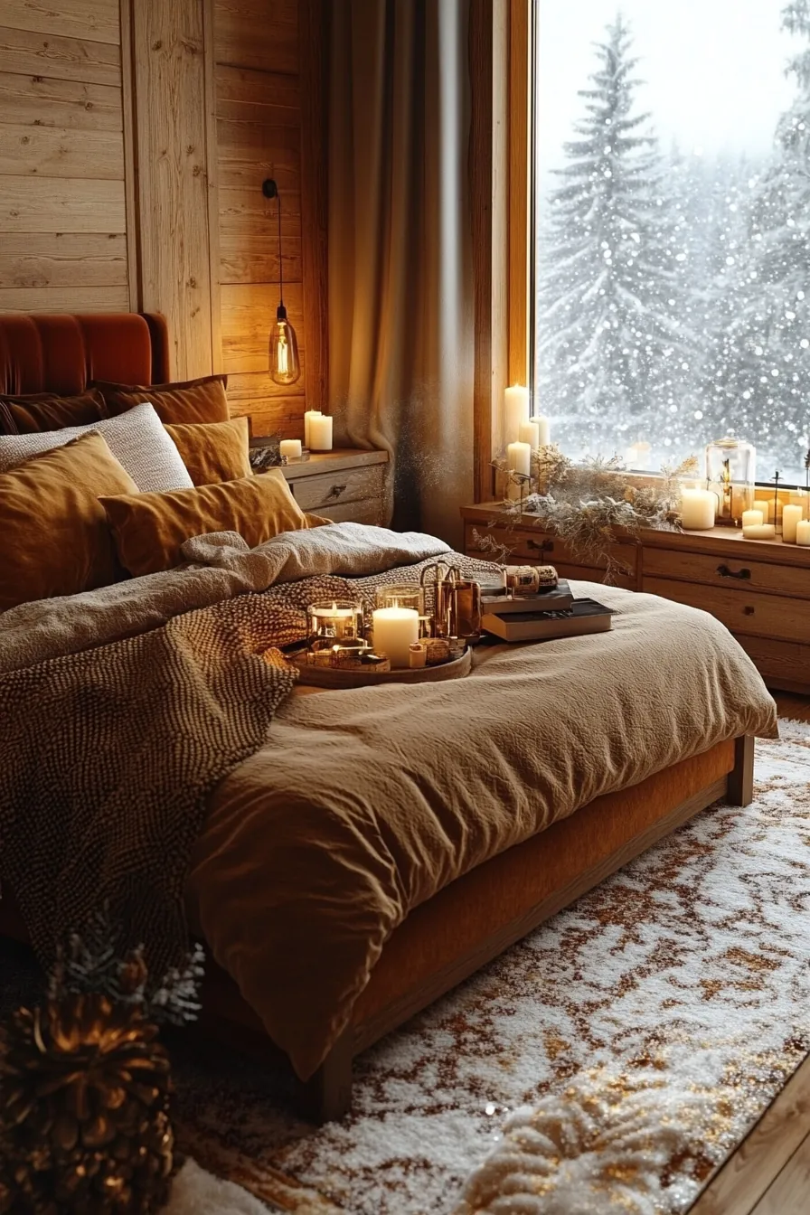 Transform Your Space with a Warm Toned Winter Bedroom Palette