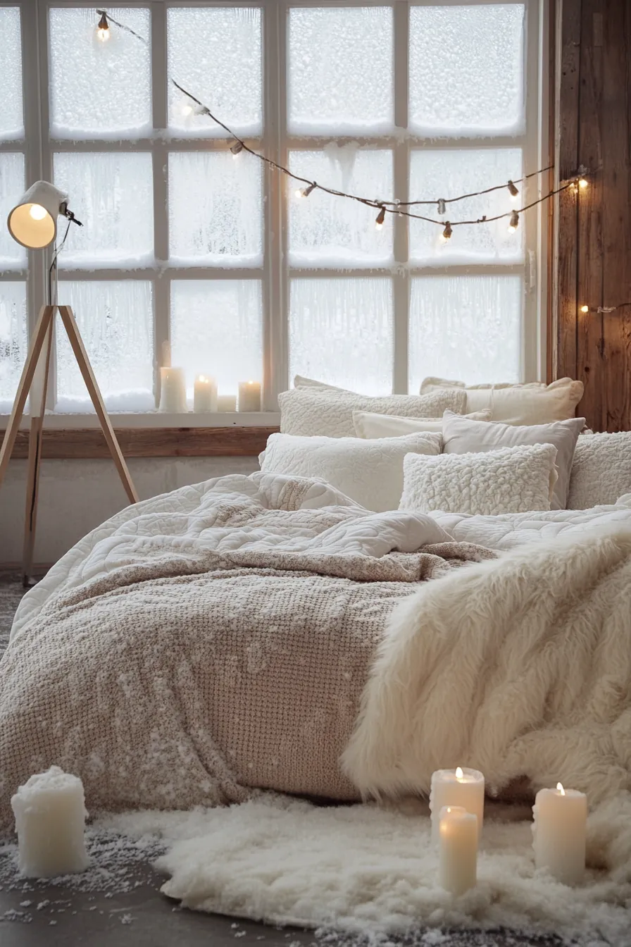 Transform your bedroom using winter hygge bedroom styling tips