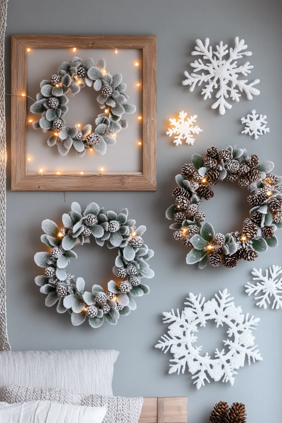 Transform your space with festive winter bedroom wall accessories