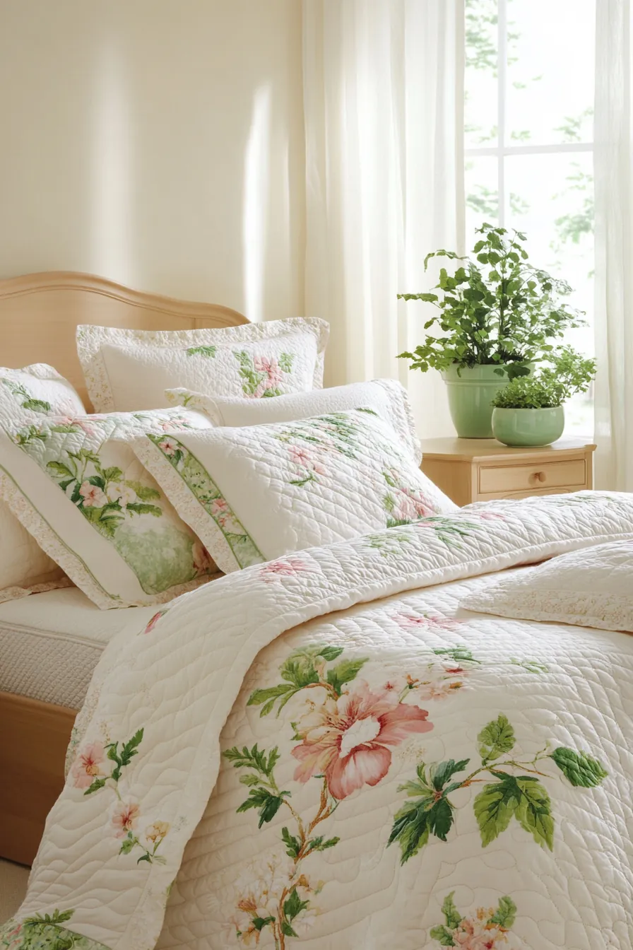 Transform your space with floral spring bedroom bedding inspiration ideas