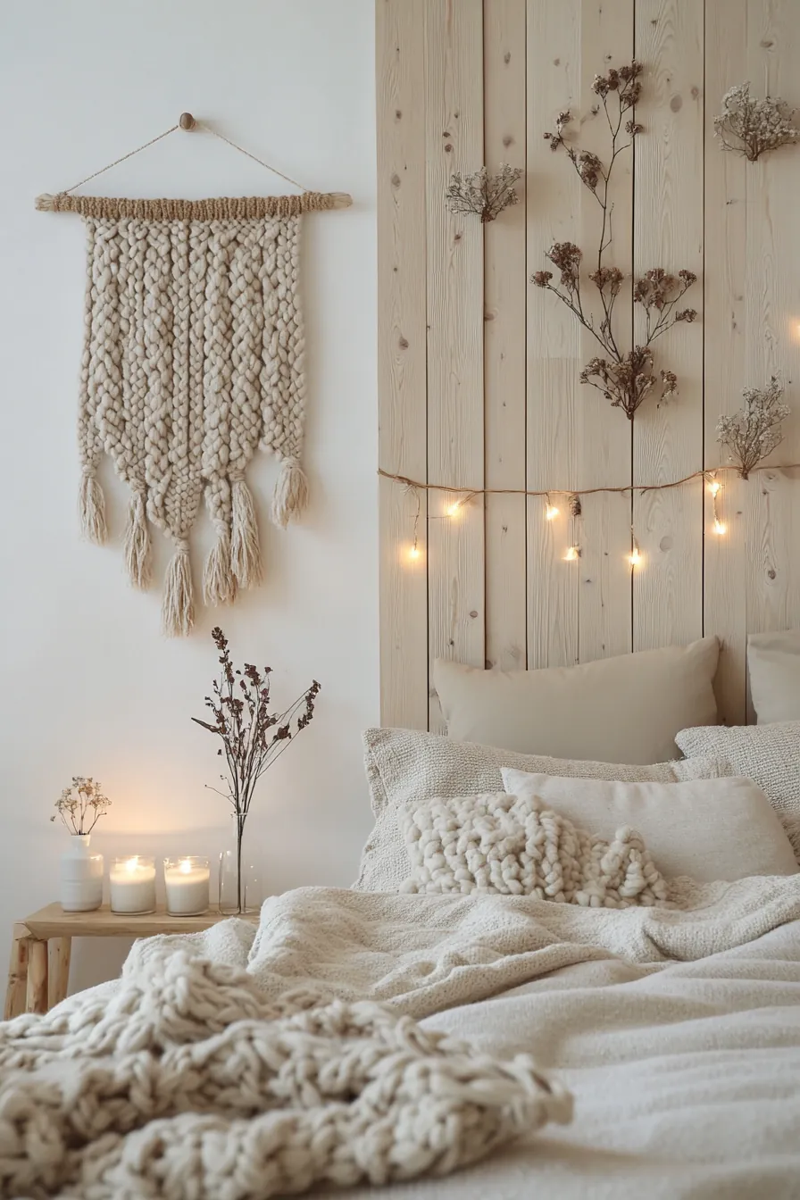 Transform your space with winter hygge bedroom wall decor inspiration