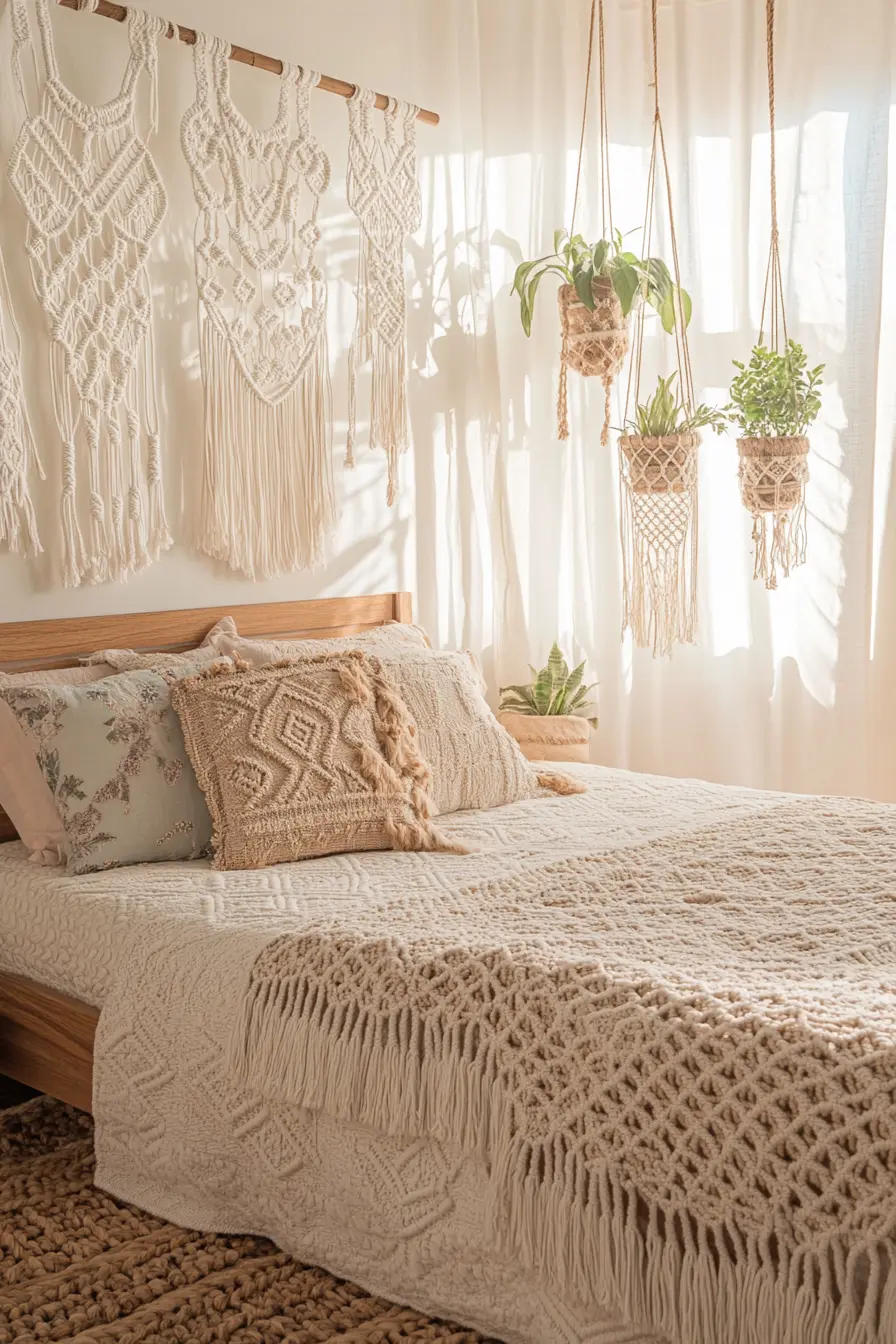 Unleash Creative Freedom with Macrame in Your Boho Bedroom