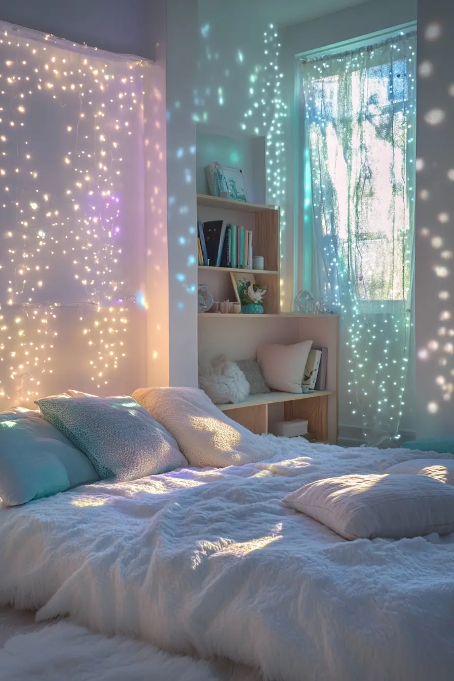 Unlock the Charm of a Fairy Lights Bedroom Setup