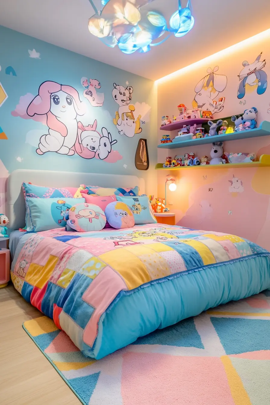 Vibrant Colorful Childrens Bedroom Decor Ideas