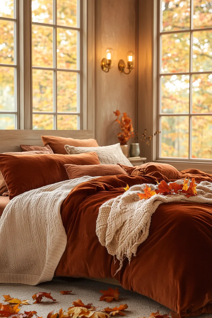Warm Your Interiors Using Autumn Inspired Bedroom Color Schemes