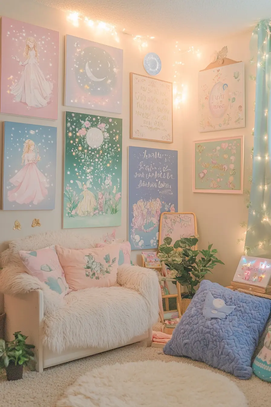 Whimsical Art Ideas to Brighten Up Girls Bedrooms