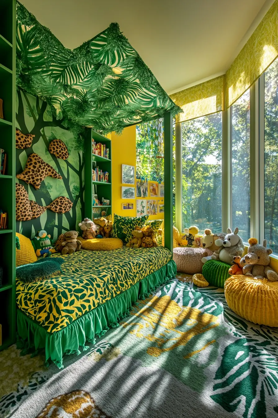 Whimsical Jungle Themes for Kids Bedrooms
