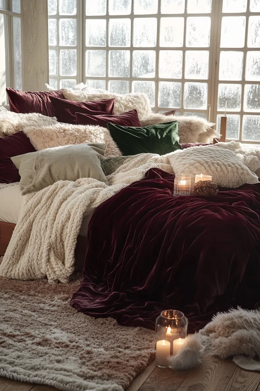 Winter Bedroom Layers Textiles for a Warm and Inviting Space