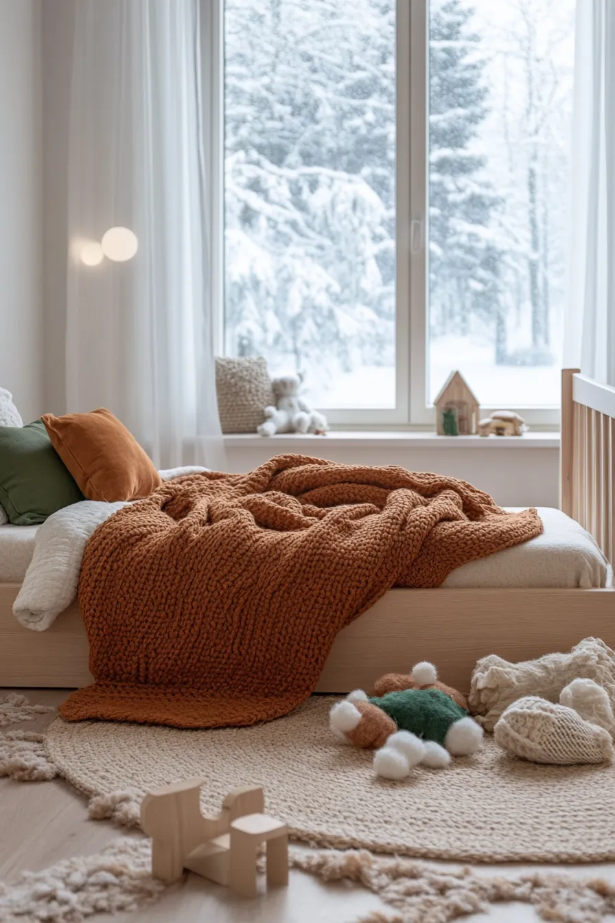 Winter Hygge Kids Bedroom Textiles Ideas to Elevate Comfort and Style