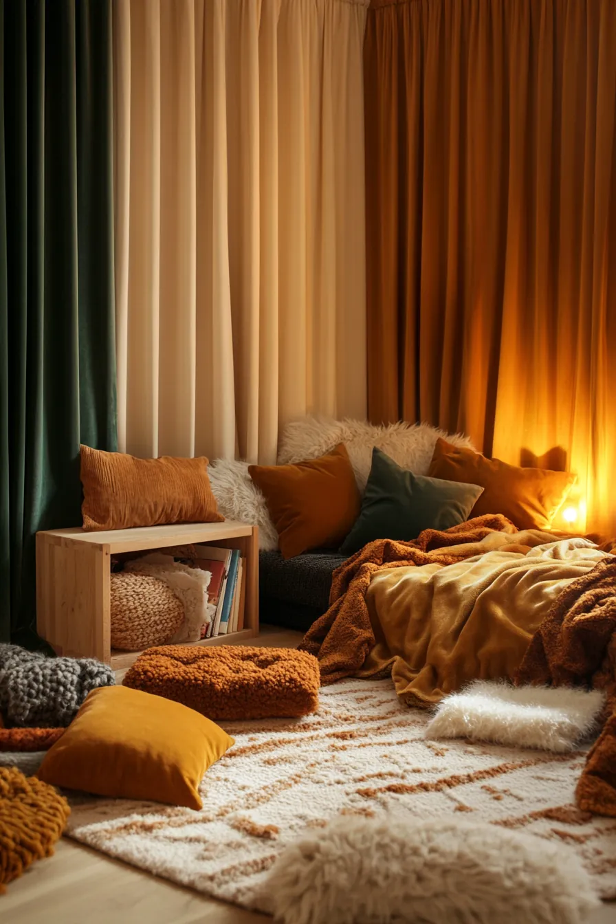 Winter Warm Textile Ideas Kids Room for Cozy and Stylish Comfort