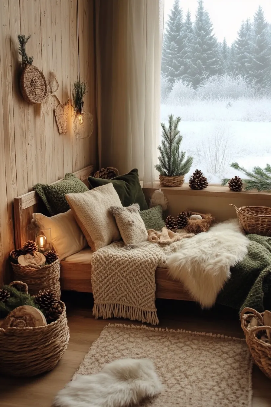 create a warm retreat with rustic winter kids bedroom inspiration