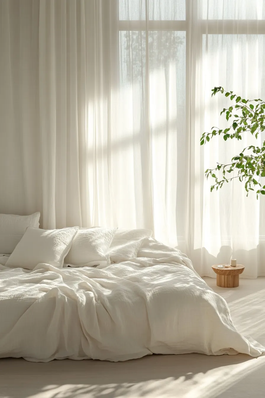 elevate your space with summer whites minimal bedroom decor