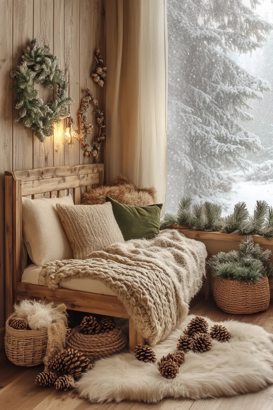 embrace seasonal charm with rustic winter kids bedroom inspiration ideas