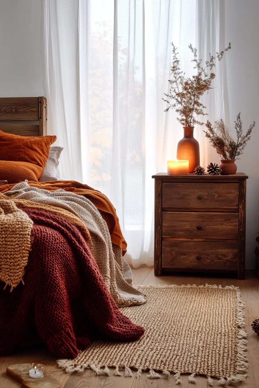 transform your space with autumnal rustic bedroom decorating tips